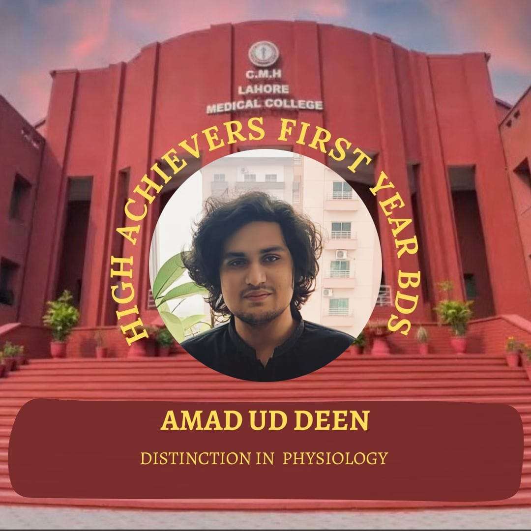 High Achievers of CMH LMC &amp; IOD 1st year BDS students – CMH Lahore ...